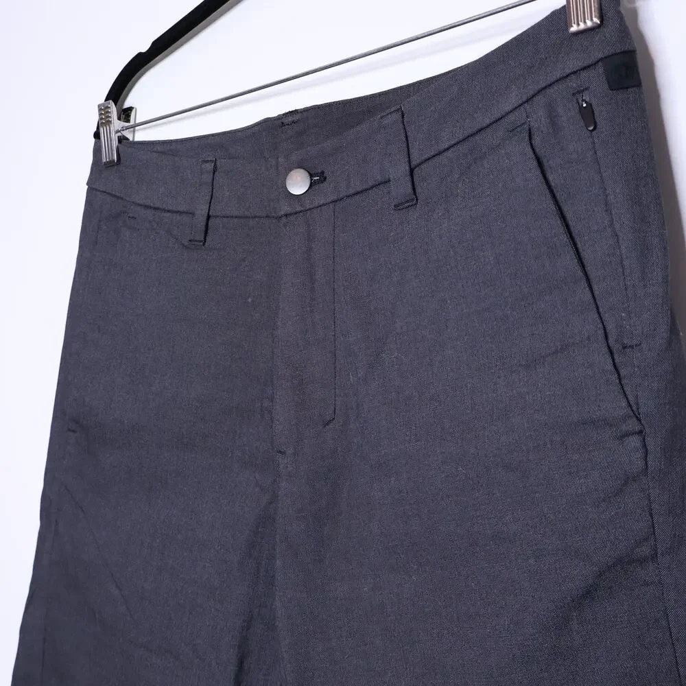 LULULEMON Commission Pant Slim Oxford Black White ABC Casual Men's 32/26.5